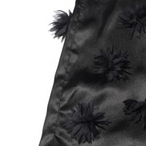 Patchwork Stereo Flower Long Sleeve Blouses