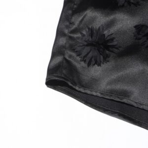 Patchwork Stereo Flower Long Sleeve Blouses