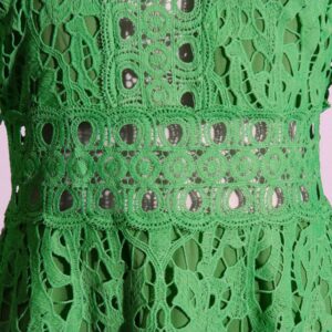 Puff Cotton High Rise Long Sleeves Dress