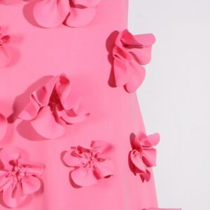 Flower Patchwork Mid-rise Sleeveless Dresses