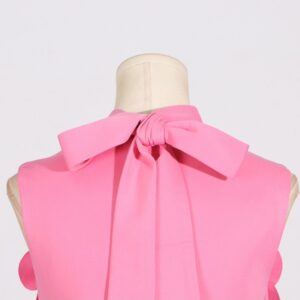 Flower Patchwork Mid-rise Sleeveless Dresses