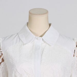 Hollow-out High Rise Shift Long Sleeves Dress