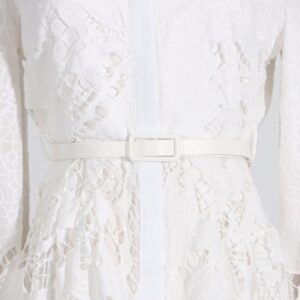 Hollow-out High Rise Shift Long Sleeves Dress