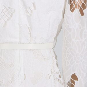 Hollow-out High Rise Shift Long Sleeves Dress