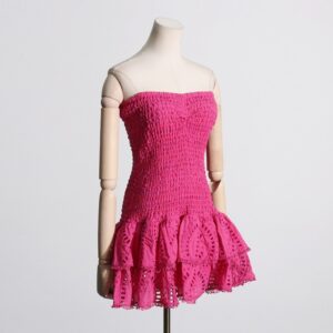 Ruffle Solid Color High Rise Sleeveless Dresses