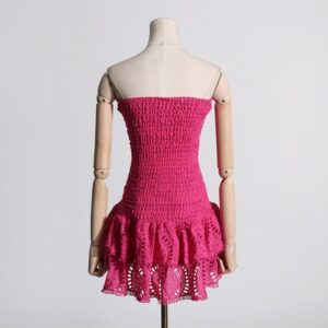 Ruffle Solid Color High Rise Sleeveless Dresses