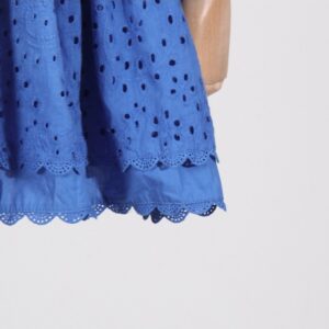 Patchwork Ruffle High Rise Short Sleeve Dress