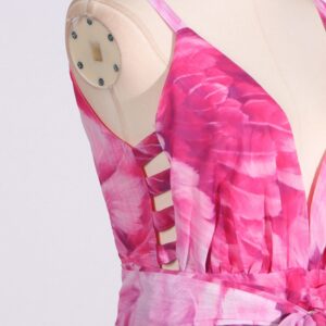 Flower Mid-rise Flowy Sleeveless Dresses