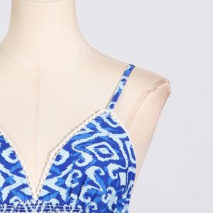 Patchwork Striped Mid-rise Sleeveless Dresses