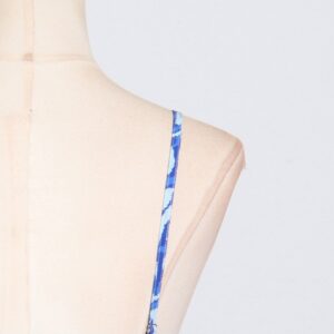 Patchwork Striped Mid-rise Sleeveless Dresses